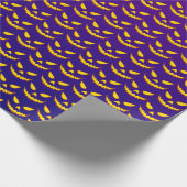 ハロウィーングリニング顔ハロウィーンのカボチャのちょうちんパンプキン ラッピングペーパー (角)