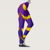 ハロウィーングリニング顔ハロウィーンのカボチャのちょうちんパンプキン レギンス (右)