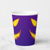 ハロウィーングリニング顔ハロウィーンのカボチャのちょうちんパンプキン 紙コップ (左)