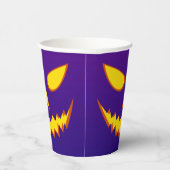 ハロウィーングリニング顔ハロウィーンのカボチャのちょうちんパンプキン 紙コップ (右)