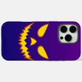 ハロウィーングリニング顔ハロウィーンのカボチャのちょうちんパンプキン Case-Mate iPhoneケース (裏面 (横))