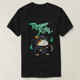 ハロウィーングリムリーパー子猫 Tシャツ