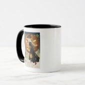 ハロウィーングリーティングウィッチ踊りとカボチャ マグカップ (正面左)