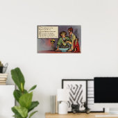 ハロウィーングリーティングキャンドルグリース ポスター (ホームオフィス)