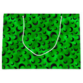 ハロウィーングリーンと黒い半月 ラージペーパーバッグ (正面)