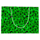 ハロウィーングリーンと黒い半月 ラージペーパーバッグ (裏面)