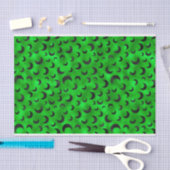 ハロウィーングリーンと黒い半月 薄葉紙 (クラフト)