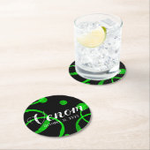 ハロウィーングリーンヴェノムスライムコースター ラウンドペーパーコースター (インサイチュ)