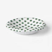 ハロウィーングリーン水玉模様アイ ペーパーボウル (傾斜あり)