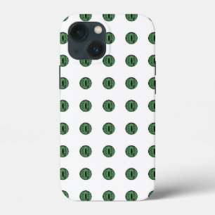 ハロウィーングリーン水玉模様アイ iPhone 13 MINIケース