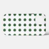 ハロウィーングリーン水玉模様アイ Case-Mate iPhoneケース (裏面 (横))