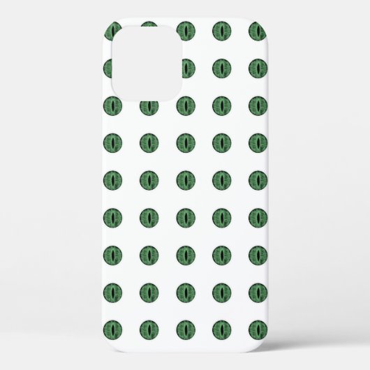 ハロウィーングリーン水玉模様アイ Case-Mate iPhoneケース (裏面)