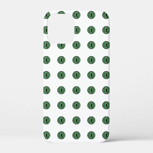 ハロウィーングリーン水玉模様アイ Case-Mate iPhoneケース (裏面)