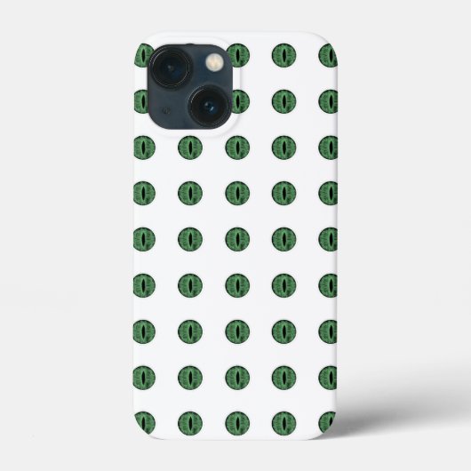 ハロウィーングリーン水玉模様アイ Case-Mate iPhoneケース (裏面)