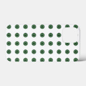 ハロウィーングリーン水玉模様アイ Case-Mate iPhoneケース (裏面 (横))