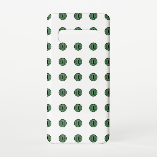 ハロウィーングリーン水玉模様アイ SAMSUNG GALAXYケース (裏面)