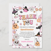 ハロウィーングルービー幽霊誕生日 サンキューカード (正面)
