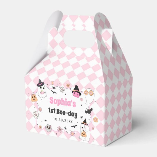 ハロウィーングルービー幽霊1st誕生日 フェイバーボックス (正面サイド)