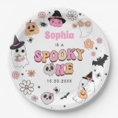 ハロウィーングルービー幽霊1st誕生日 ペーパープレート (正面)