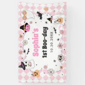 ハロウィーングルービー幽霊1st誕生日 横断幕 (縦)