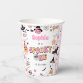 ハロウィーングルービー幽霊1st誕生日 紙コップ (正面)