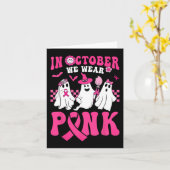 ハロウィーングルービー衣服ピンク乳がん戦士C カード (黄色い花)