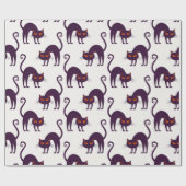 ハロウィーングループパターン ラッピングペーパー (フラット)