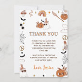 ハロウィーングルーヴィキュート幽霊 サンキューカード (正面)