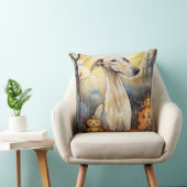 ハロウィーングレイハウンドとカボチャ怖い クッション (椅子)