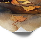 ハロウィーングレイハウンドとカボチャ怖い ポスター (コーナー)