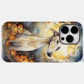 ハロウィーングレイハウンドとカボチャ怖い Case-Mate iPhoneケース (裏面 (横))