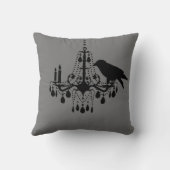 ハロウィーングレーシャンデリア&レイヴンピロー クッション (裏面)