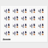 ハロウィーングレープードル#2シール スクエアシール (シート)