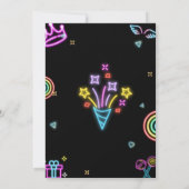 ハロウィーングローダークネオン 招待状 (裏面)