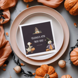 ハロウィーングースグレイ子供の誕生日衣装パーティー スタンダードカクテルナプキン