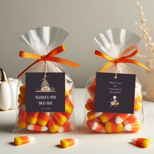 ハロウィーングースグレイ子供の誕生日衣装パーティー フェイバータグ