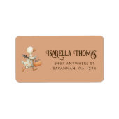 ハロウィーングース子供の誕生日パーティー差出人住所 ラベル (正面)