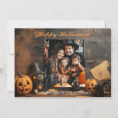 ハロウィーングールタスティック挨拶 カード (正面)