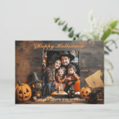 ハロウィーングールタスティック挨拶 カード (スタンド正面)