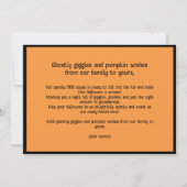 ハロウィーングールタスティック挨拶 カード (裏面)