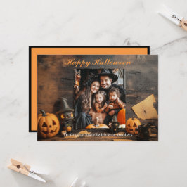 ハロウィーングールタスティック挨拶 カード