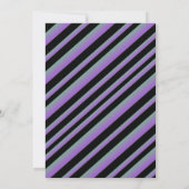 ハロウィーングール幽霊私たちの小さなブパープル 招待状 (裏面)