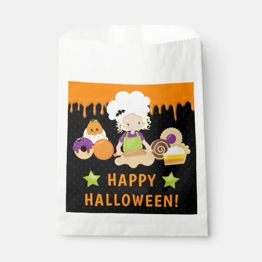 ハロウィーンケーキとベーキングブロンドガール フェイバーバッグ (正面)