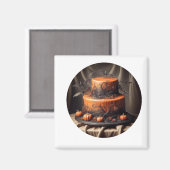 ハロウィーンケーキマグネット マグネット (正面/裏面)