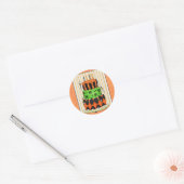 ハロウィーンケーキ – Halloween Stickers ラウンドシール (封筒)