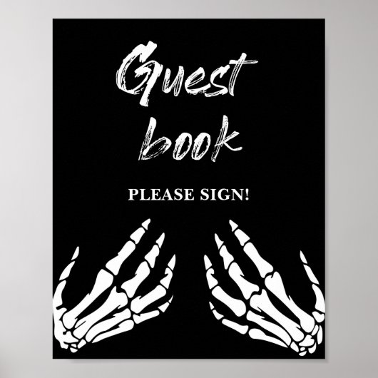 ハロウィーンゲストブックベビーシャワーゲームポスター ポスター (正面)
