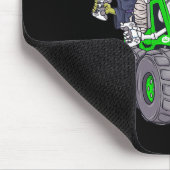 ハロウィーンゲーマースケルトンゾンビモンスタートラックボーイズ マウスパッド (コーナー)