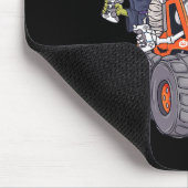 ハロウィーンゲーマースケルトンゾンビモンスタートラックボーイズ マウスパッド (コーナー)