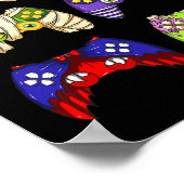 ハロウィーンゲームコントローラー男性ボーイズキッズゲーマーハ ポスター (角)