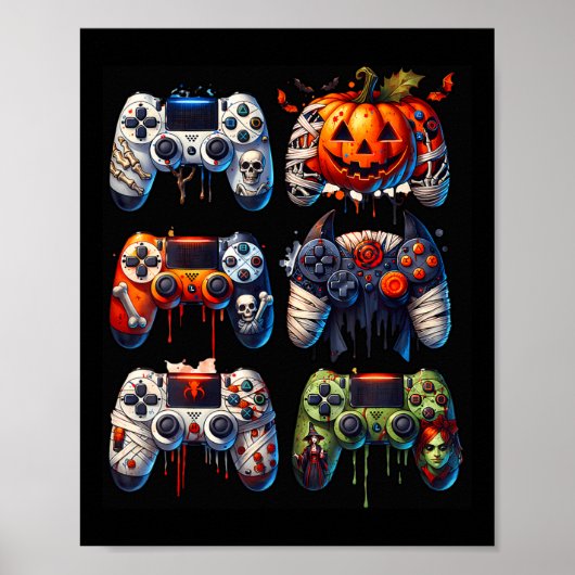 ハロウィーンゲームコントローラMummyスケルトンゾンビ ポスター (正面)